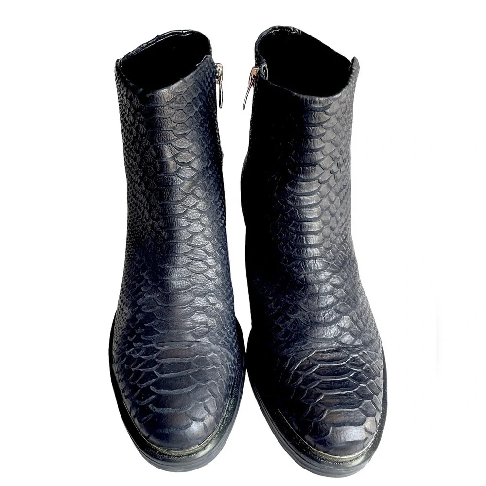 Enzo Angiolini Leather Ankle Boots